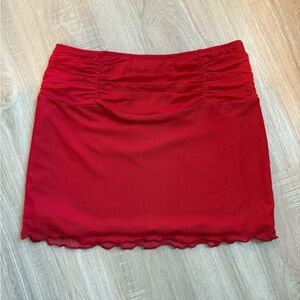 Princess Polly Vibrant Red Mini Skirt
